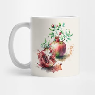 Watercolor Pomegranates Mug
